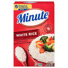 minute instant white rice rice