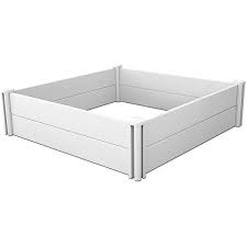 Agtec White Vinyl Raised Garden Bed 4ft