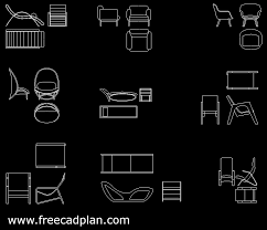 lounge chair dwg cad block in autocad