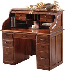Treasurer S Solid Wood Roll Top Desk