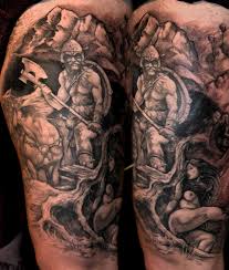 Celtic warrior sleeve tattoos half sleeve celtic knot tattoos for men. 15 Fantasy Tattoos On Half Sleeve