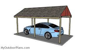 simple carport plans myoutdoorplans