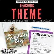 Free Teaching Theme Printables Anchor Charts Mentor Texts Practice Pages