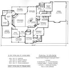 One Story Four Bedroom House Plans