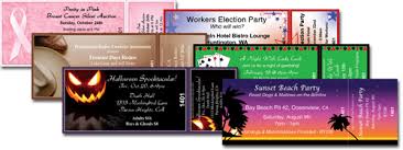Event Ticket Printing Samples