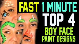 sonic face paint easy step by step