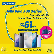 No, digi postpaid 48 promo plan with additional 3gb internet quota every month for 12 months is specifically bundled together with vivo y53. Digi Store Express Tampin Home Facebook