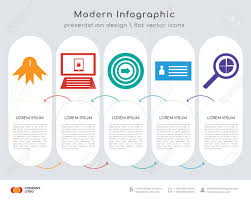 Infographics Design Vector And Medal Padlock Target Curriculum