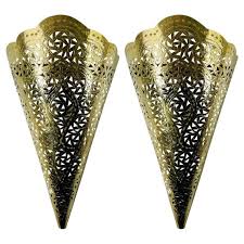 Vintage Moroccan Moorish Brass Cone
