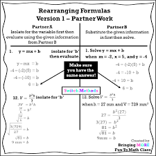 Rearranging Formulas Solving