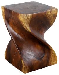 Haussmann Big Twist Wood Stool Table 14