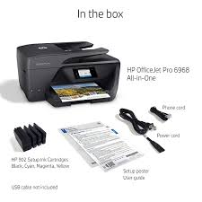 This instant ink ready printer boasts iso print speeds of up to 18 ppm in black and 10 ppm in color, as well as a resolution of 600 x 1200 dpi for. Hp Officejet Pro 6968 All In One Wireless Printer Hp Instant Ink T0f28a Niagramart