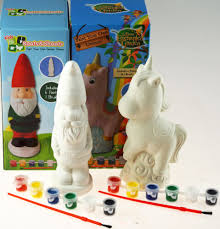 Paint Your Own Garden Gnome And Unicorn
