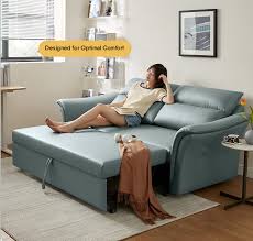 Elwold Sofa Bed Blue Grey Furniture