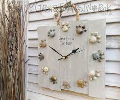 Driftwood Style Dog Lover S Clock