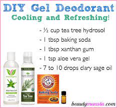 homemade gel deodorant for the summer