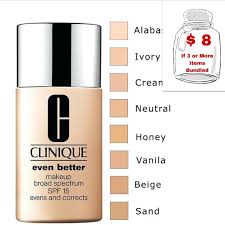 Clinique Even Better Glow Foundation Shade Chart