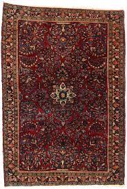 4 x 5 antique persian sarouk rug 77235