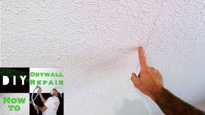 how to repair a ed drywall ceiling