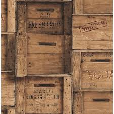 brewster wood crates brown distressed