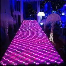 60 60 cm shine led flash mirror carpet
