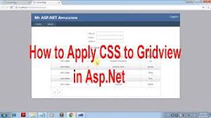 gridview formatting using css asp net