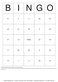 The printable bingo cards were created using our excel program and the web application bingo maker. Numbers 1 50 Bingo Cards To Download Print And Customize