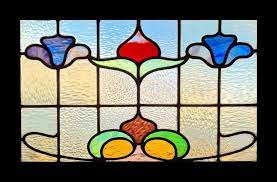 Antique Stained Glass Window Victorian