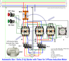 Time delay relay schematic symbol. Star Delta Starter Y D Starter Power Control Wiring Diagram