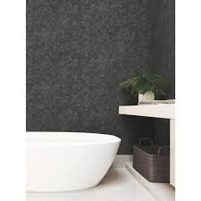 York Wallcoverings Black Modern Wood