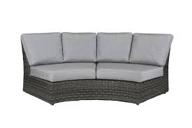 Portfino Wicker Wedge Sofa W Cushions