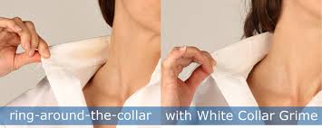 white collar grime disposable cotton