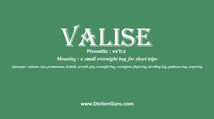 how to ounce valise with meaning