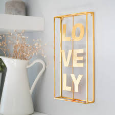 Gold Metal Wall Hanging Word By The