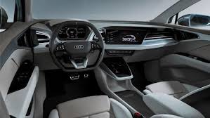 De har mange oppbevaringsrom, som sammen med en helt ny lydopplevelse. Audi Q4 E Tron Nytt Elbilskoncept Nar Geneve Salongen M3