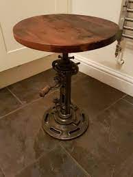 Side Table Industrial Vintage Style