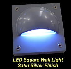 Led Square Outdoor Wall Light Satin