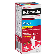 robitussin children s long acting cough liquid fruit punch4 0 oz