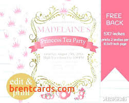 Princess Themed Baby Shower Invitations Magnificent Princess Themed