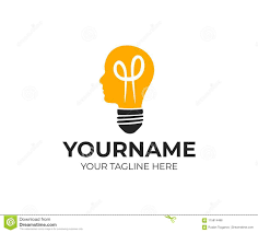Light Bulb And Head Creative Mind And Idea Logo Template Thinking