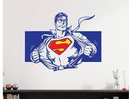 Superman Wall Graphic Tricolor