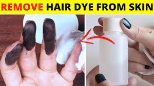 remove hair dye from skin and nails