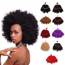 Afro kinky hair is more prone to damage and dryness; 5 Packs Afro Kinky Curly Twist Synthetic Braiding Hair Extensions For Women Elighty
