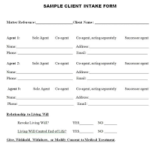 25 sle client intake form templates