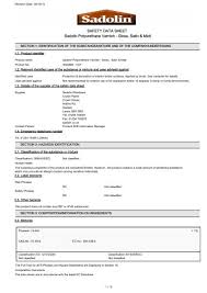 safety data sheet sadolin polyurethane