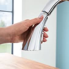 pull down kitchen faucet triple spray