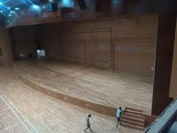glossy polish auditorium se wooden