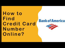 find card number for bank of america