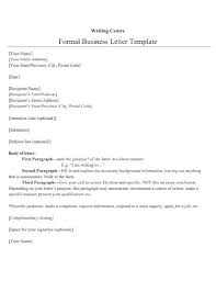 formal business letter exles