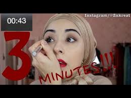 3 minute makeup challenge fun video